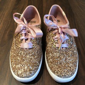 Rose Gold Kate Spade Sneakers